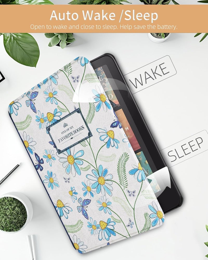 WALNEW Case for 7-inch Kindle Paperwhite 12th Gen 2024 and Colorsoft Signature Edition, Premium PU Leather Protective Cover for Kindle Paperwhite, Auto Wake/Sleep - Image 4